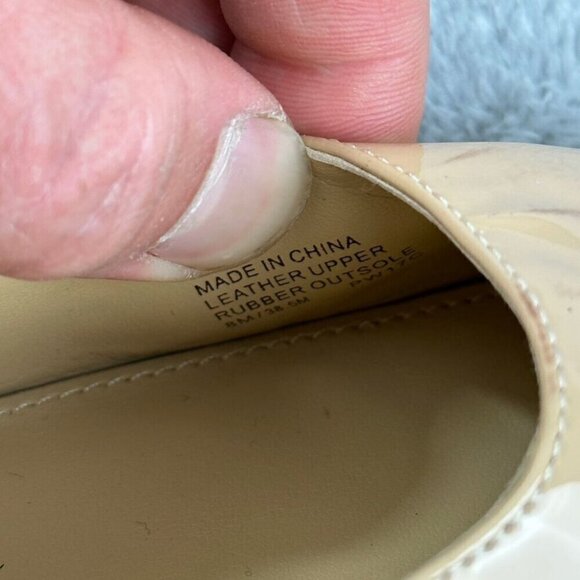 Michael Kors Beige Leather Round Tip Shoes Women's Size 8.5 US - Picture 2 of 12